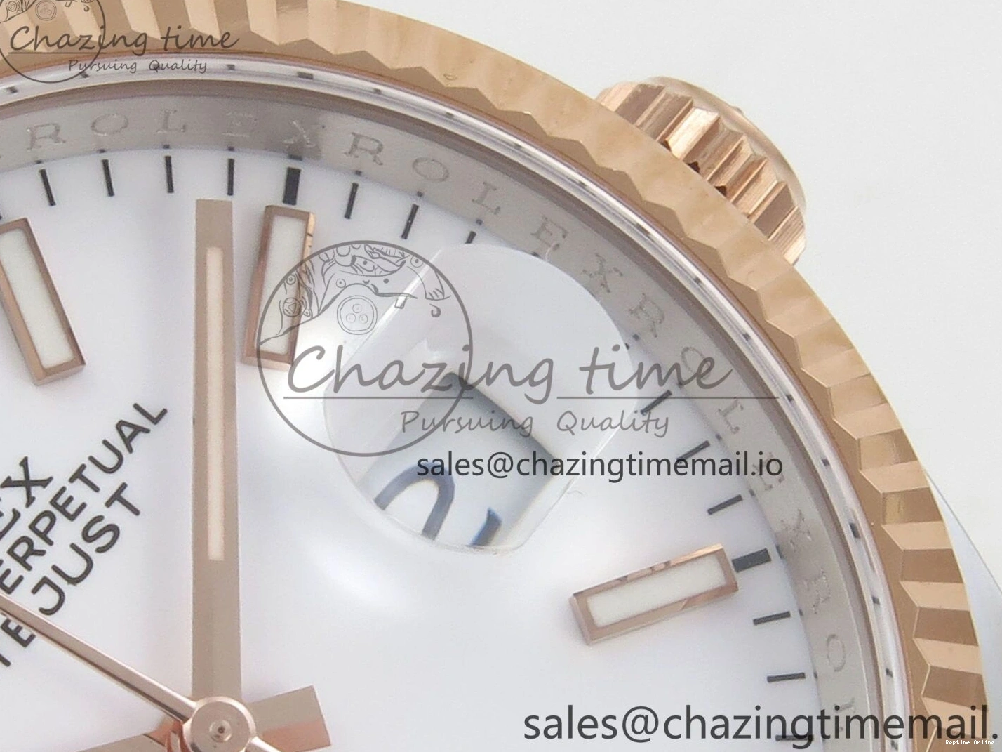 0415 DateJust 36 SS RG ARF 1:1 Best Edition 904L Steel White Stick Dial on Oyster Bracelet SH FashionForward 84